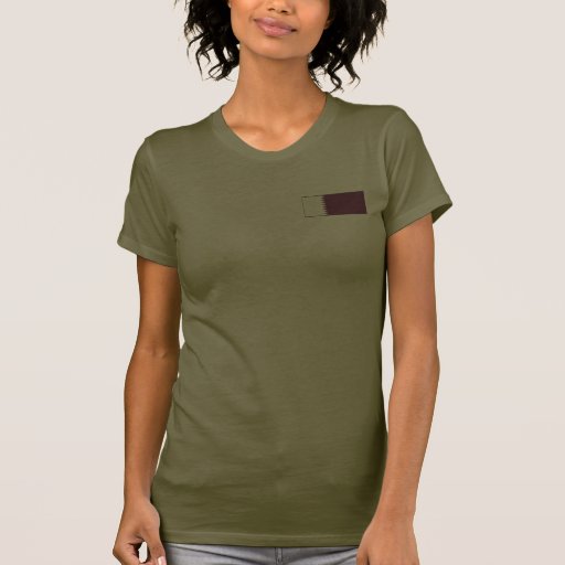 Qatar-Flagge und Karten-T-Shirt