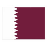 Qatar-Flaggen-Postkarte