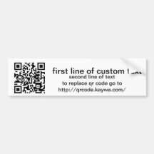 qr Code-Gewohnheits-Autoaufkleber