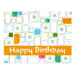 Quadrat-alles Gute zum Geburtstag Postkarten
