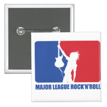 Quadrat PIN - SPIELKLASSE-ROCK-AND-ROLL Buttons
