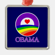 Quadratische Verzierung - Obama-Stolz Weihnachtsornament