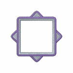 Quadratischer Applique