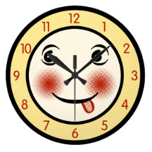 Quadratisches Retro Ziffernblatt
