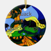 Quaken-Ente und Quaken-Coupé Weihnachtsornament