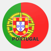 Qualität Portugals Roundel Flagge Runder Sticker
