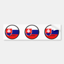 Qualität Slowakei Roundel Flagge Auto Sticker