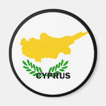 Qualität Zyperns Roundel Flagge Magnete