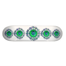 Quallen-Mandala-Kunst-Designer-Wand-Plakette Bedruckte Skateboarddecks