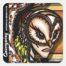 Quarrywing Porträt-Aufkleber