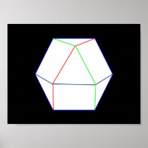 Quaternion Kosmos im Schwarzen Plakate