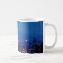 Québec-Stadttor übersehen an Nachtkanada-Becher Kaffeetasse