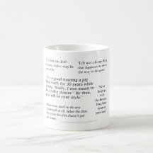Quentin Crisp-Zitat-Geschenk-Becher Tasse
