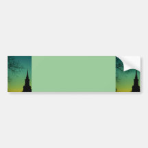 QuerkircheSteeple an der Dämmerung Auto Sticker
