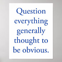 Question everything posterdrucke