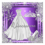 Quinceanera 15. Auslese-elegantes Geburtstags-Part Individuelle Ankündigungskarte