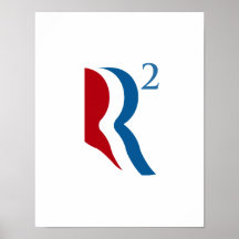 R QUADRIERT - ROMNEY RYAN 2012.png Posterdrucke