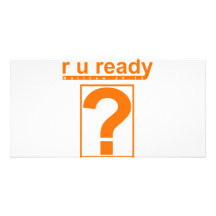 R U bereit? Photo Karten Vorlage