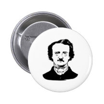 Rabe Edgar Allen Poe Anstecknadelbutton