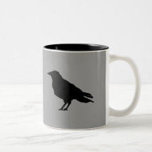 Raben-verrückter Becher Kaffeetasse