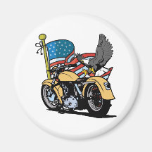 Radfahrer-Amerikaner Eagle Kühlschrankmagnet