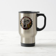 Radfahrer-Schädel Tasse