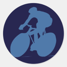 Radfahrer-Silhouette-Aufkleber