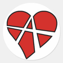 Radikale Beziehungen Runder Sticker