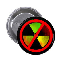 Radioaktives Schmutz NO-Kernwaffen Symbol Buttons