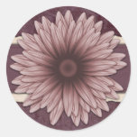 Raffiabast-Blumen-Aufkleber