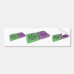 Raga als Ra-Radium und GA-Gallium Auto Sticker