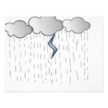 Rainy_Day Individuelle Ankündigskarten