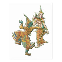 RAMA SITA - RAMAYANA HINDISCHE BUDDHISTISCHE GÖTTI POSTKARTEN