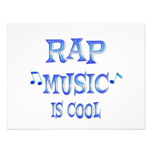 Rap ist cool individuelle ankündigungskarte