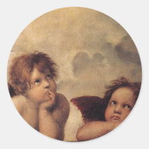 RAPHAEL, Sistine Engel Aufkleber