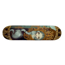 Rapunzel in RokokosSkateboard Personalisiertes Skatedeck
