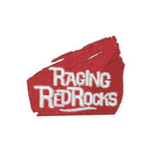 Rasende rote Felsen stickten Hemd