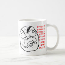 Raserei-Gesichts-Vorlage Tasse