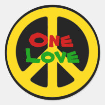Rasta ein Liebe-Aufkleber