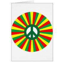Rasta Frieden Karte