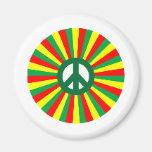 Rasta Frieden Kühlschrankmagnet