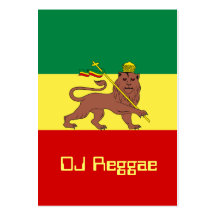 Rasta Reggae-Löwe von Judah Visitenkarten Vorlagen