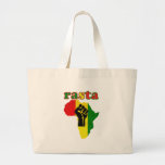 Rasta schwarze Power-Faust über Afrika Taschen