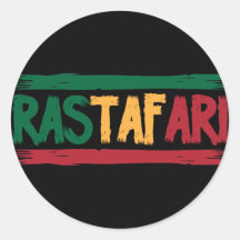 Rastafari Runder Sticker