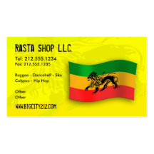 Rastafarian Editable Visitenkarte