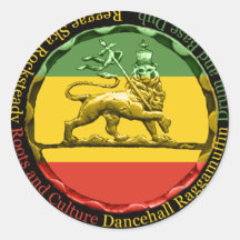 Rastagearshop Reggae-Löwe von Judah Aufkleber