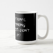 rationales Denken ist zum Kotzen, nicht tut es? Tee Tasse