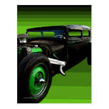 Ratte Rod Postkarte