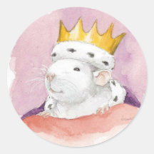 Ratten-König Uno! Runder Sticker