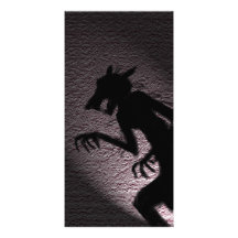 Ratten-Schatten Photo Grußkarte